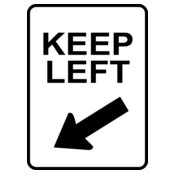 Leomarc sign keep left