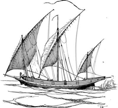 papapishu lateen sails
