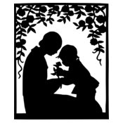 warszawianka Mother and child silhouette