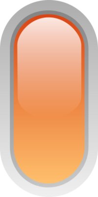 led rounded v orange