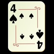 nicubunu Ornamental deck 4 of spades