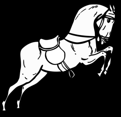 warszawianka Jumping horse outline 2