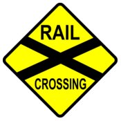 Leomarc cautio railway crossing