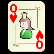 nicubunu Ornamental deck Queen of hearts
