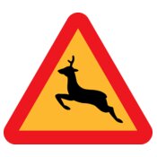 ryanlerch Warning Deer Roadsign