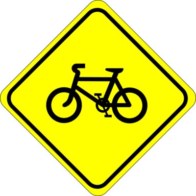 watch for bicycles sign 01