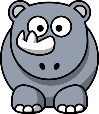StudioFibonacci Cartoon rhino