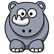 StudioFibonacci Cartoon rhino