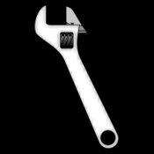 method Adjustable wrench   icon style