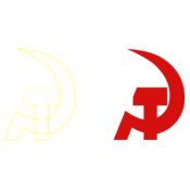 Hammer and sickle by Rones