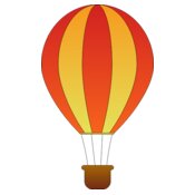 maidis Vertical Striped Hot Air Balloons 2