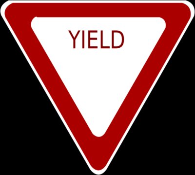 schoolfreeware Yield Road Sign
