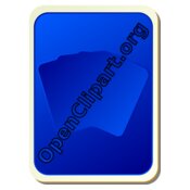 nicubunu Card backs silhouette blue