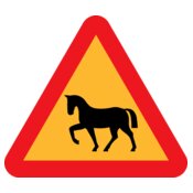 ryanlerch Warning Horses Roadsign