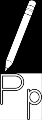 letter P for Pencil
