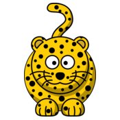 StudioFibonacci Cartoon leopard