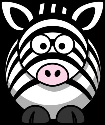 StudioFibonacci Cartoon zebra