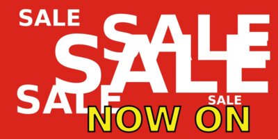 sale now on 02