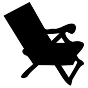 beach chair silhouette