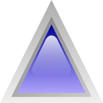 led triangular 1 blue
