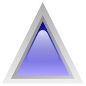 led triangular 1 blue