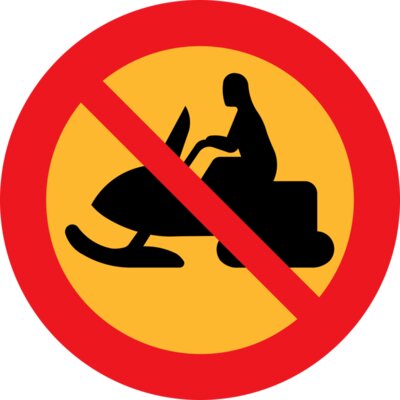 ryanlerch No Snowmobiles Sign
