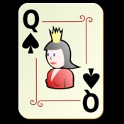 nicubunu Ornamental deck Queen of spades