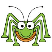 StudioFibonacci Cartoon Grasshopper