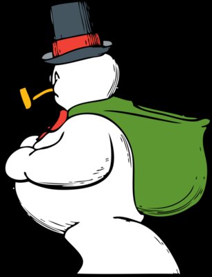johnny automatic snowman side view