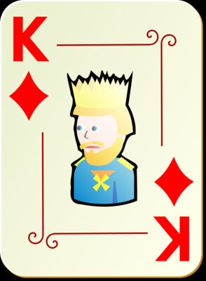nicubunu Ornamental deck King of diamonds