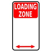 Leomarc sign loading zone