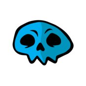 Elements Skull logo template 02