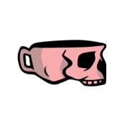 Elements Skull logo template 05