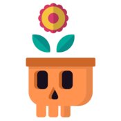 Elements Skull logo template 08