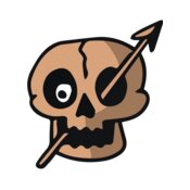 Elements Skulls logo template 11