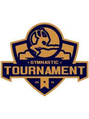 Gymnastic Tournament logo template 02