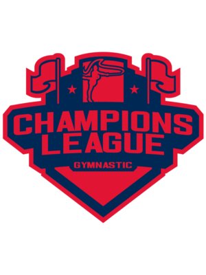 Champions League Gymnastic logo template
