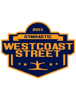 West Coast Street Gymnastic logo template 02