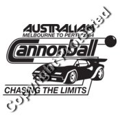 Cannonball shirt logo (black)